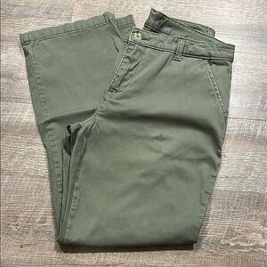 Lee Riders Every Day Straight Chinos Olive Green trouser pants size 8P